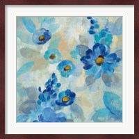 Blue Flowers Whisper III Fine Art Print