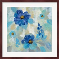 Blue Flowers Whisper II Fine Art Print