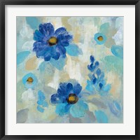 Blue Flowers Whisper II Fine Art Print