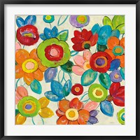 Decorative Flowers Bright Crop Fine Art Print