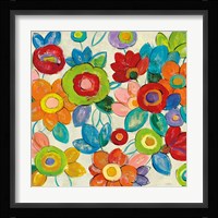 Decorative Flowers Bright Crop Fine Art Print