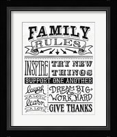 Family Rules II Fine Art Print