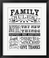 Family Rules II Fine Art Print