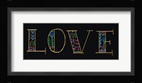 Bright Folklore Love Framed Print