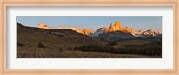 Sunrise over Mt Fitzroy, Patagonia, Argentina Fine Art Print