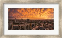 Cityscape at Sunset, Santiago, Chile Fine Art Print