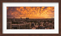 Cityscape at Sunset, Santiago, Chile Fine Art Print