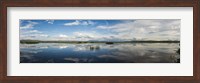 Clouds Reflecting in Lake Cuitzeo, Michoacan State, Mexico Fine Art Print