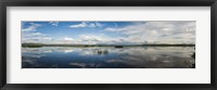 Clouds Reflecting in Lake Cuitzeo, Michoacan State, Mexico Fine Art Print