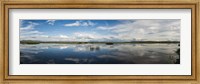 Clouds Reflecting in Lake Cuitzeo, Michoacan State, Mexico Fine Art Print