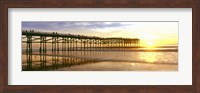 Pier at Sunset, Crystal Pier, Pacific Beach, San Diego, California Fine Art Print