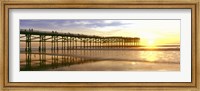 Pier at Sunset, Crystal Pier, Pacific Beach, San Diego, California Fine Art Print