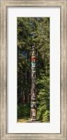 Totem Pole in Forest, Sitka, Southeast Alaska Fine Art Print