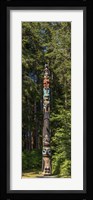 Totem Pole in Forest, Sitka, Southeast Alaska Fine Art Print