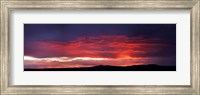 Mountain Range at Sunset, Taos, Taos County, New Mexico Fine Art Print