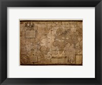 Map of the World, c.1500's (antique style) Fine Art Print