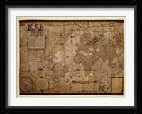 Map of the World, c.1500's (antique style) Fine Art Print