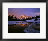 Picture Lake at Sunset, Cascade National Park, Washington Fine Art Print
