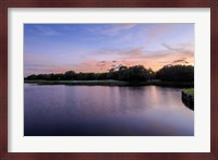 Sunset Over Golf Course in Sarasota, Florida Fine Art Print