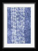 Indigo Primitive Patterns III Fine Art Print
