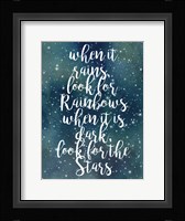 Galaxy Quote I Framed Print