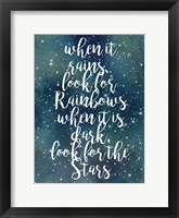 Galaxy Quote I Framed Print