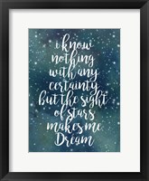 Galaxy Quote II Framed Print