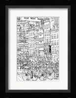 B&W City Scene I Fine Art Print