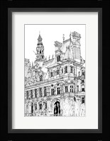B&W City Scene VIII Framed Print