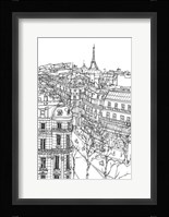 B&W City Scene IX Fine Art Print