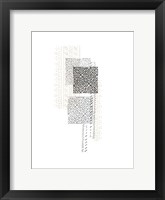 Block Print Composition IV Framed Print