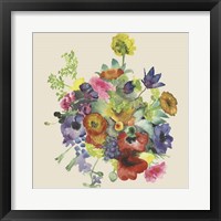 Watercolor Floral Spray I Framed Print