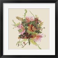 Watercolor Floral Spray II Framed Print
