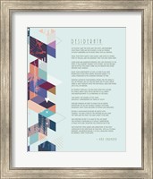 Desiderata Abstract Geometric Background Fine Art Print