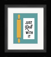 Retro Kitchen III - Just Roll With It Fine Art Print