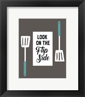 Retro Kitchen II - Look On The Flip Side Framed Print