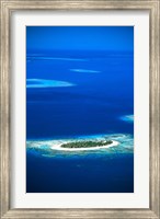 Aerial of Treasure Island Resort, Mamanuca Island Group, Fiji Fine Art Print