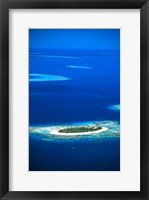 Aerial of Treasure Island Resort, Mamanuca Island Group, Fiji Fine Art Print