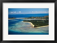 Aerial View of Malolo Lailai Island, Mamanuca Islands, Fiji Fine Art Print