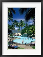 Swimming Pool, Naviti Resort, Coral Coast, Fiji Fine Art Print