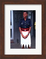 Police Officer, Sigatoka, Fiji Fine Art Print