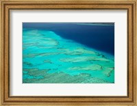 Malolo Barrier Reef and Malolo Island, Mamanuca Islands, Fiji Fine Art Print