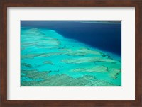Malolo Barrier Reef and Malolo Island, Mamanuca Islands, Fiji Fine Art Print