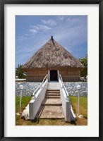 Meeting House, Solevu Village, Malolo Island, Fiji Fine Art Print