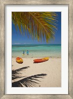 Beach, Plantation Island Resort, Malolo Lailai, Fiji Fine Art Print