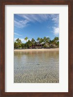 Beach at Outrigger on the Lagoon Resort, Fiji Fine Art Print