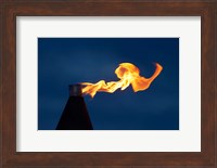 Flame on kerosene lantern, Crusoe's Retreat, Coral Coast, Viti Levu, Fiji Fine Art Print