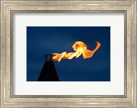 Flame on kerosene lantern, Crusoe's Retreat, Coral Coast, Viti Levu, Fiji Fine Art Print