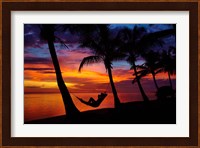 Hammock, Travel, Coral Coast, Viti Levu, Fiji Fine Art Print