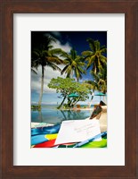 Poolside, Beqa Lagoon Resort, Beqa Island, Fiji Fine Art Print
